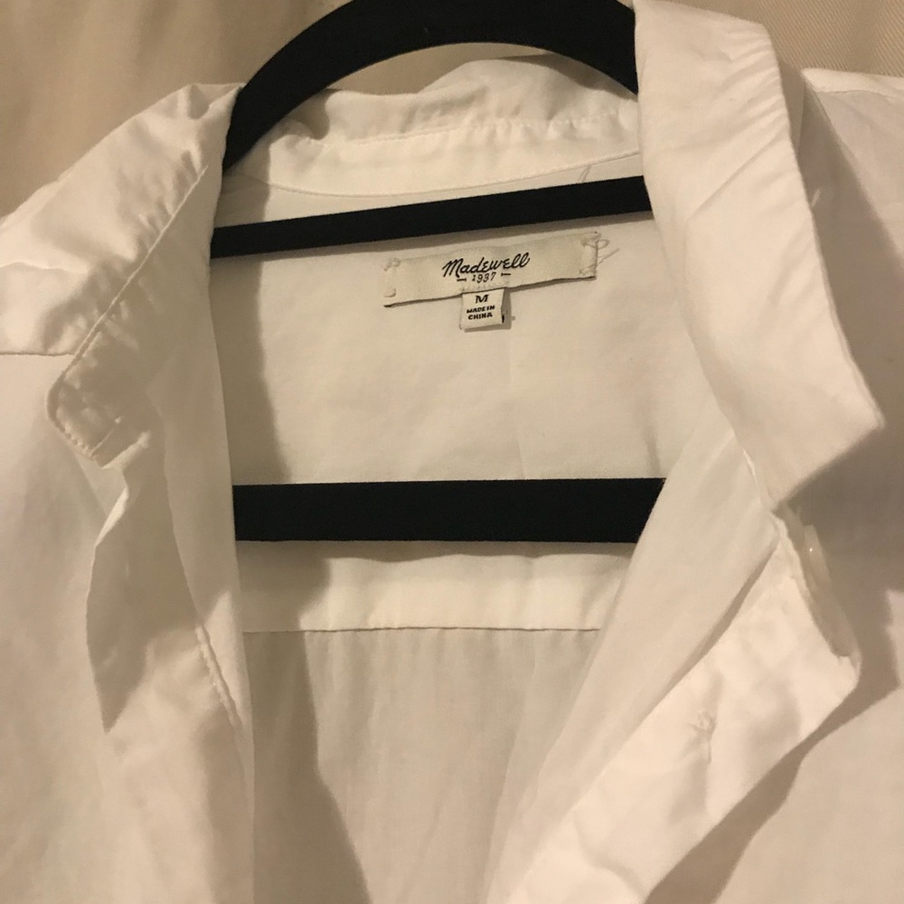 Madewell White Button Up (Medium)